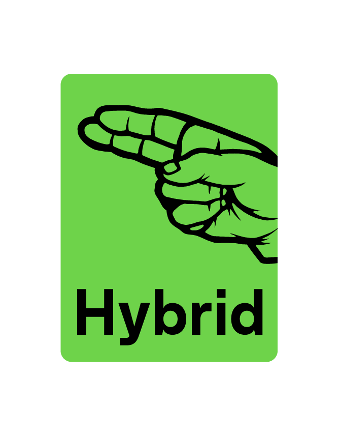 Hybrid Logo 2024 green badge